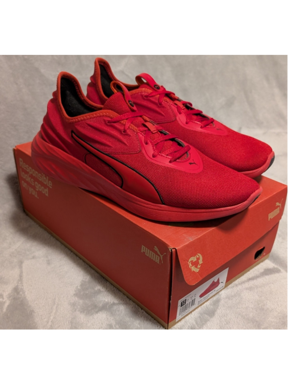 Puma Better Foam Emerge 3D Sneakers High Risk Red US Men's Size 12 P07
